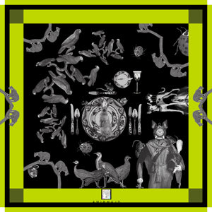 Black Edition Silk Scarf 2