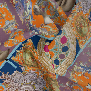 Statue of Art Silk Scarf