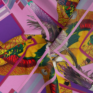 Wild Parrots Silk Scarf