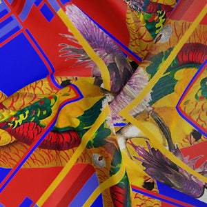 Wild Parrots Silk Scarf