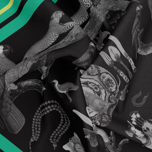 Black Edition Silk Scarf 4