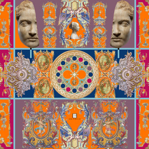 Statue of Art Silk Scarf